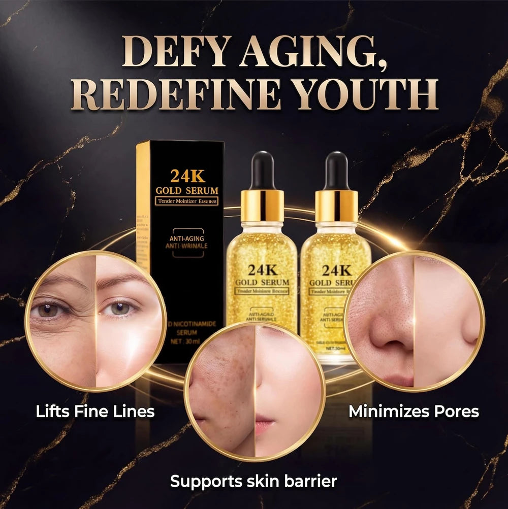Serum Facial cu Aur 24K