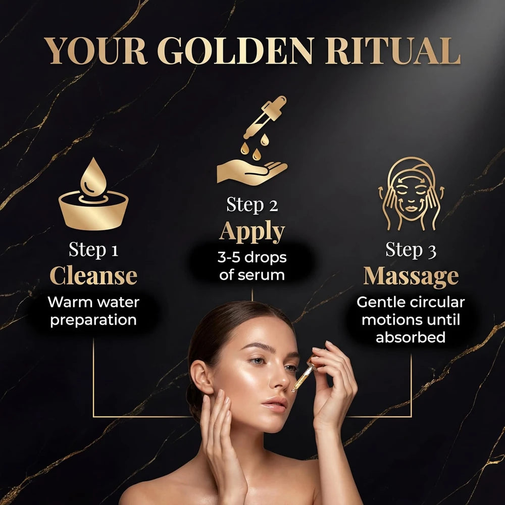 Serum Facial cu Aur 24K