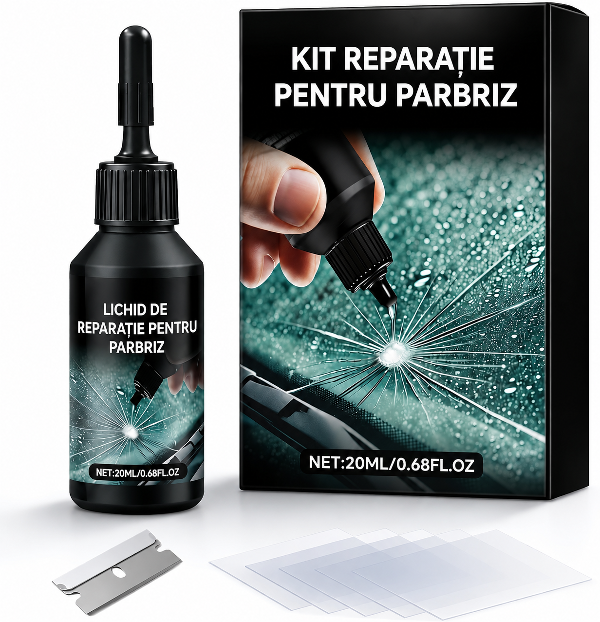 Kit Reparare Parbriz Fisurat   (1+1) Gratis